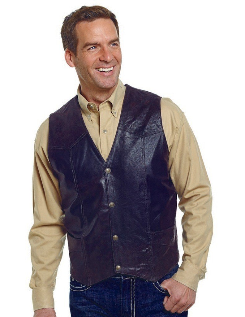 Men's Suede Vest - Cripple Creek Outerwear 2XLT Chocolate ML3061AT - Warm & Stylish for Outdoor Adventures, Hunting, and Casual Wear