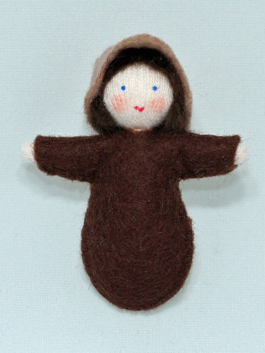 Handmade Waldorf Felt Doll for Babies & Toddlers - 3 Natural Skin Tone Options - Perfect for Montessori Play, Early Childhood Education & Gentle Cuddling