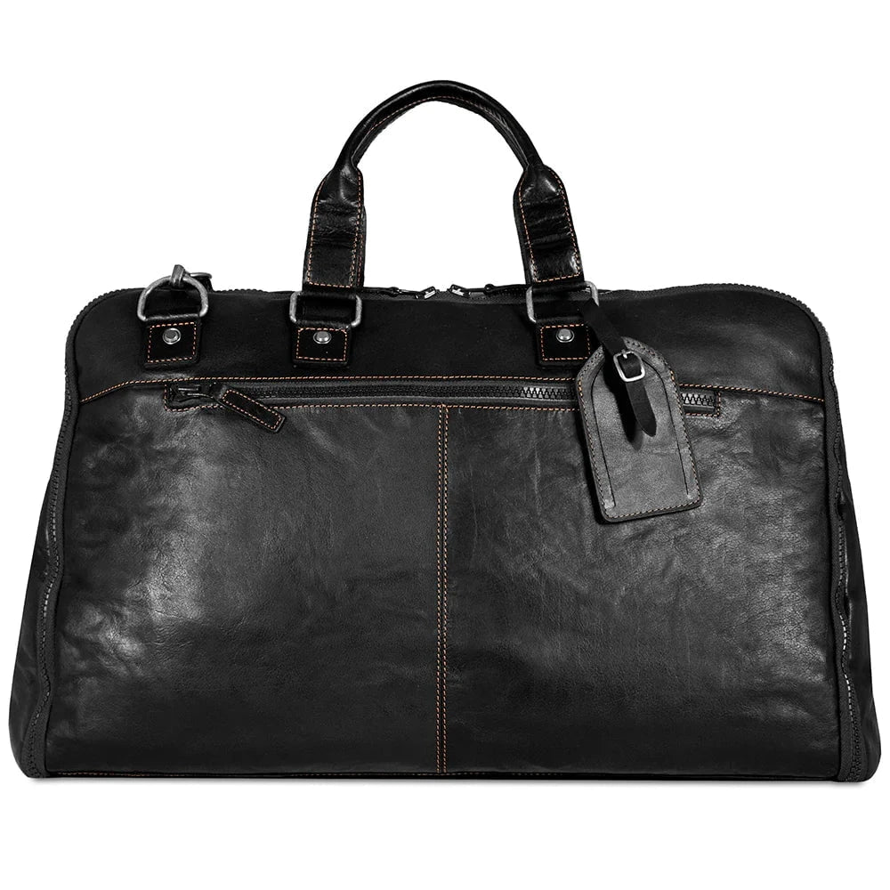 Jack Georges Voyager Large Convertible Valet Bag - Premium Leather Travel Organizer for Men | Business Trip & Weekend Getaway Essential