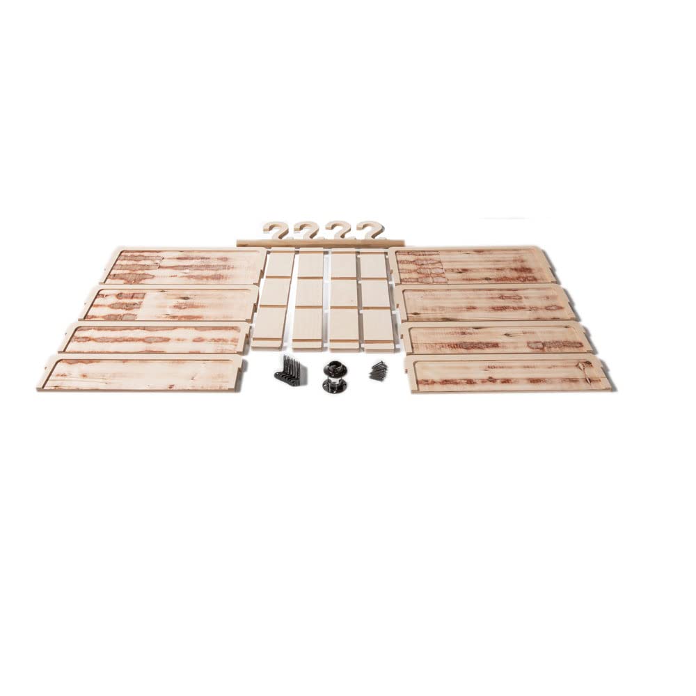 Heavy Duty 8-Shelf Storage Rack with 4 Hooks - 24