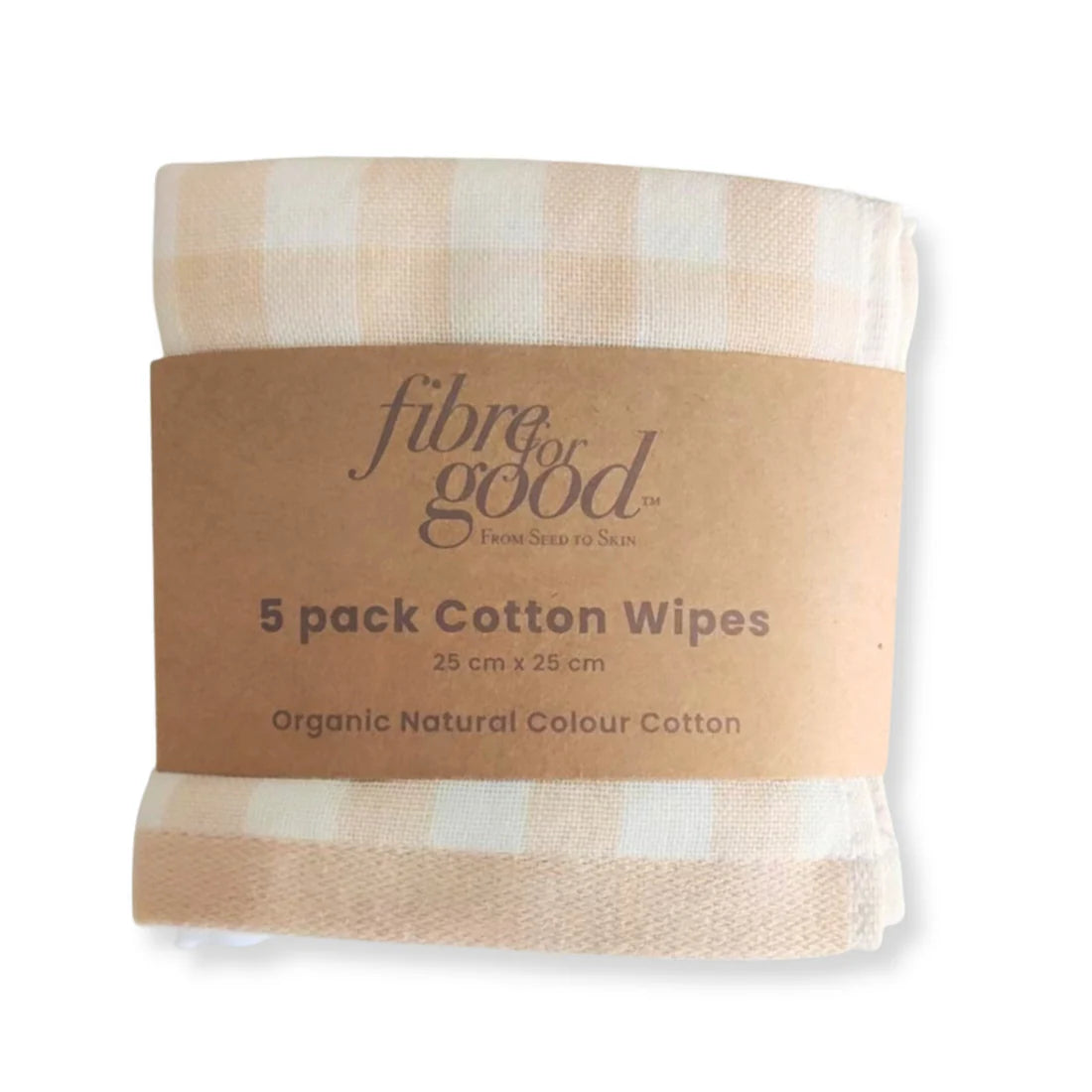 Fibre For Good Cotton Reusable Wipes - Eco-Friendly Multi-Color 5-Pack for Baby Care, Makeup Removal & Household Cleaning