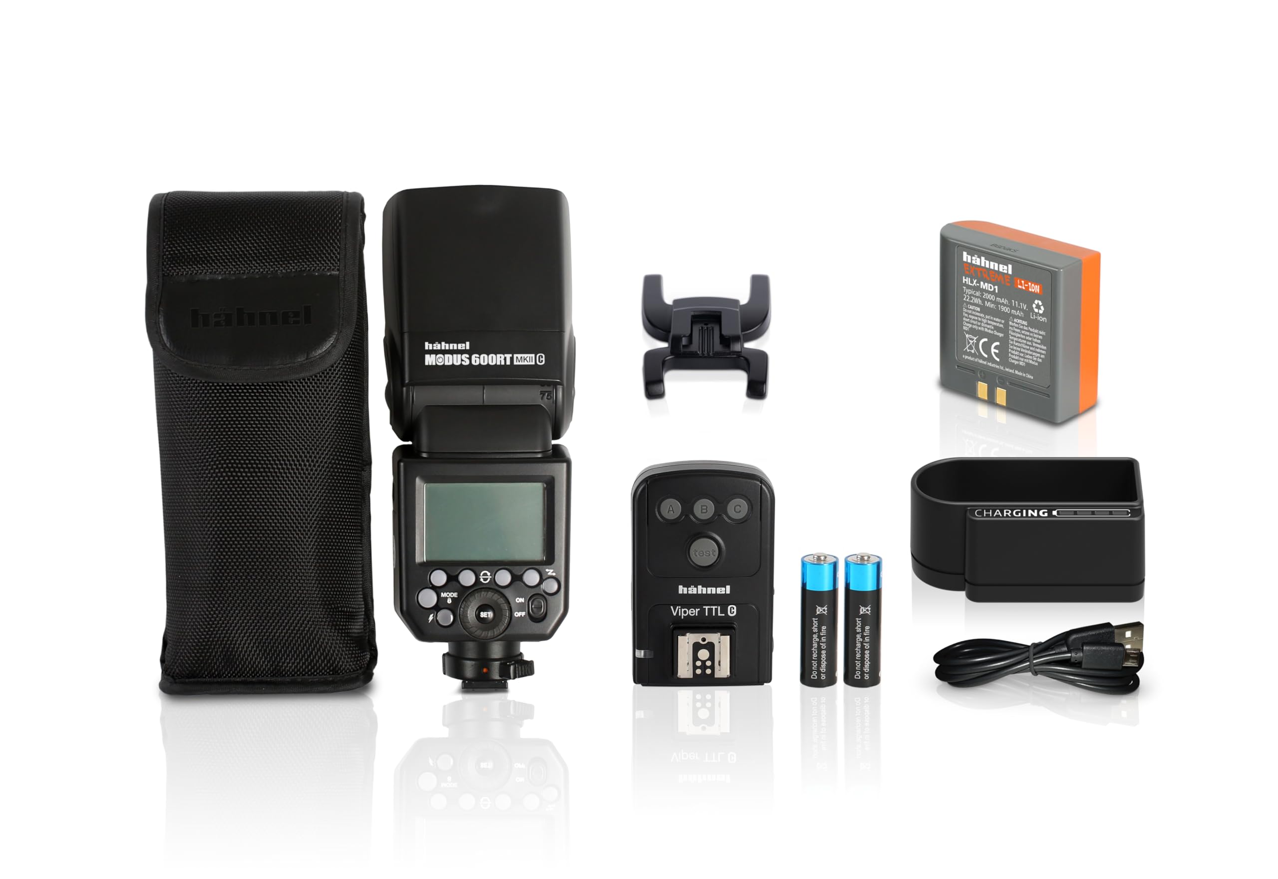 Hähnel Modus 600RT MK II Wireless Flash Trigger Kit for Nikon DSLR Cameras - TTL, Manual & Multi Modes - 2.4GHz Built-in Receiver/Transmitter - Quick-lock Hot Shoe - Perfect for Studio Photography, Wedding & Outdoor Shooting