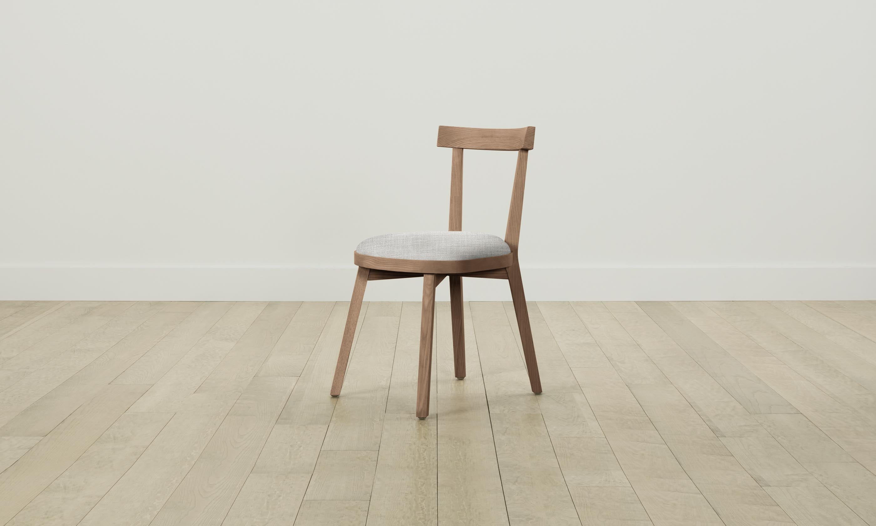 Allen Dining Chair - Textured Tweed Upholstered Seat with Solid Wood Legs - Perfect for Kitchen, Dining Room & Home Office Decor