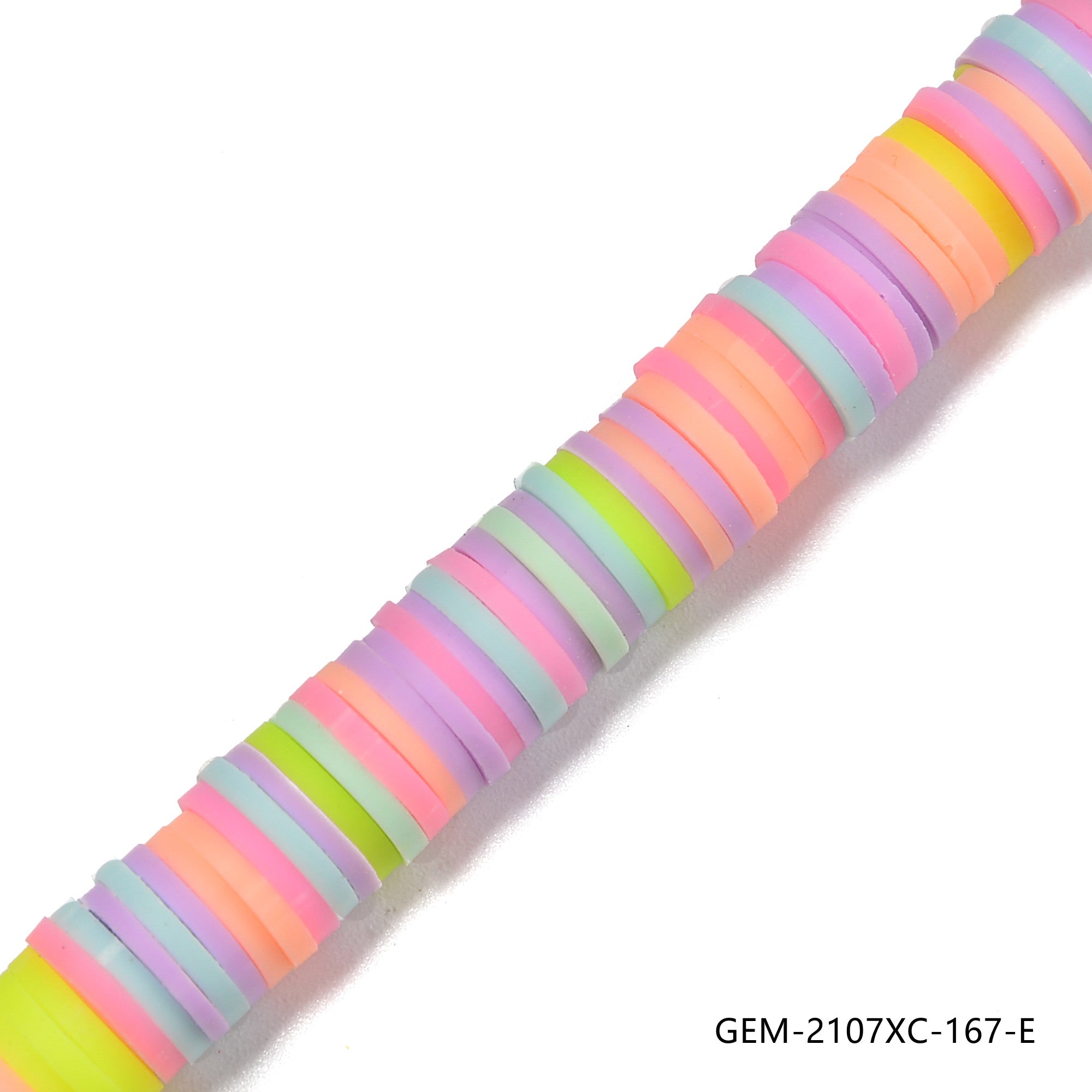 Vibrant Polymer Clay Heishi Disc Beads - 1x8mm African Tribal Beads for Jewelry Making - 15.5