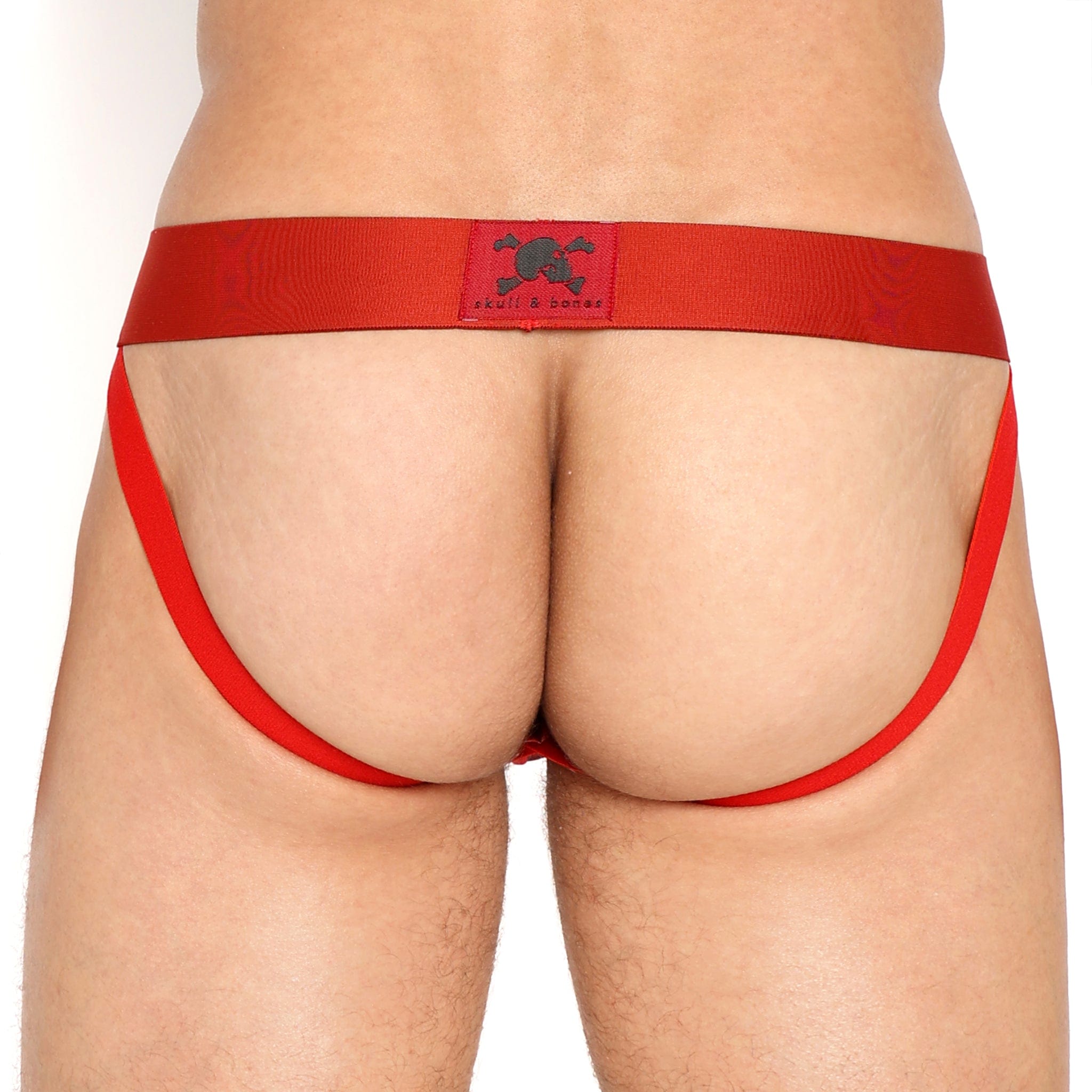 Red Heart Sheer Mesh Jock Strap - Breathable Comfort for Sports & Fitness, Sensual Lingerie for Romantic Occasions