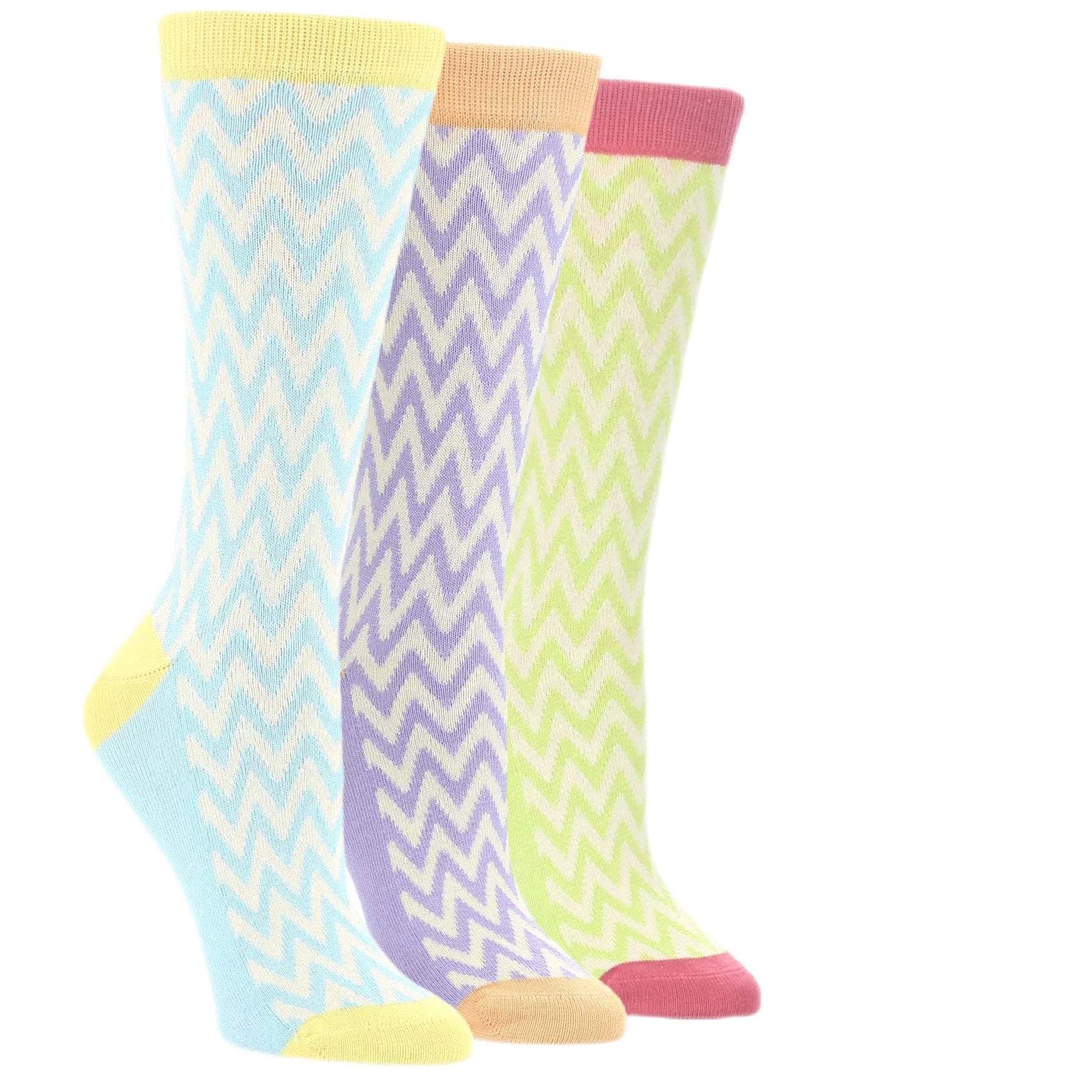 Women's Statement Sockwear Gift Box - 3 Pack Fashionable Socks for Gifts, Casual Wear & Special Occasions