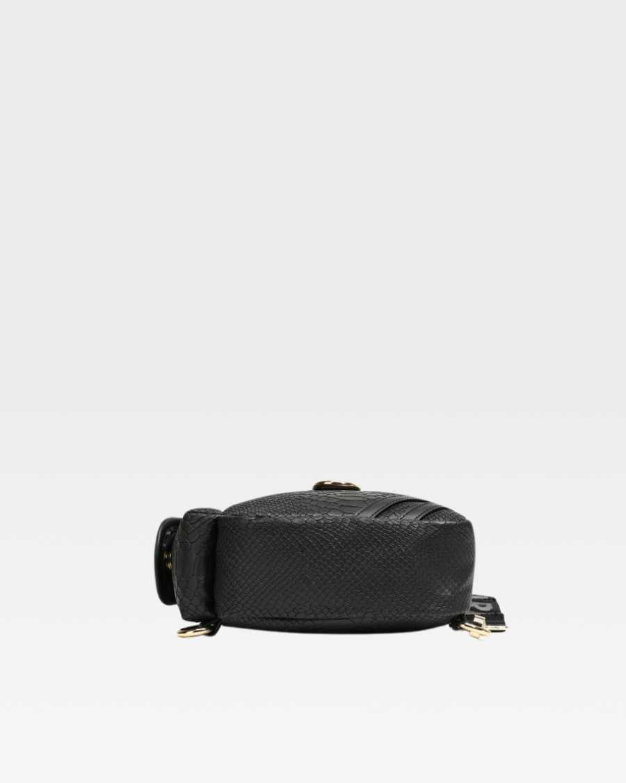 Apollo 1 Tear Drop Crossbody Bag for Women - Stylish Black Leather Shoulder Purse | Perfect for Travel, Shopping & Everyday Use
