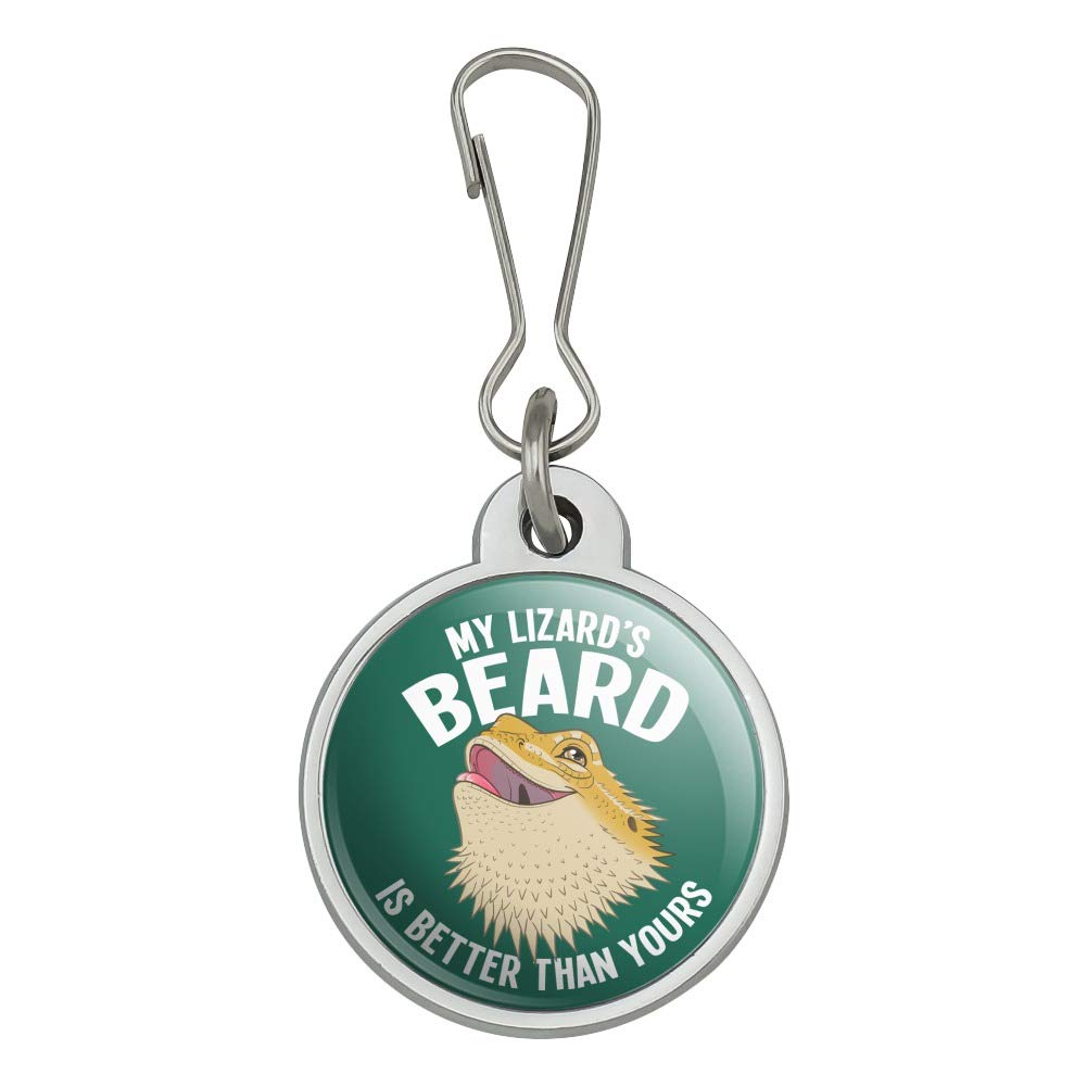 Bearded Dragon Lizard Zipper Pull Charm - Cute Reptile Accessory for Handbags, Backpacks, Luggage & Jackets - Perfect for Pet Lovers & Reptile Enthusiasts