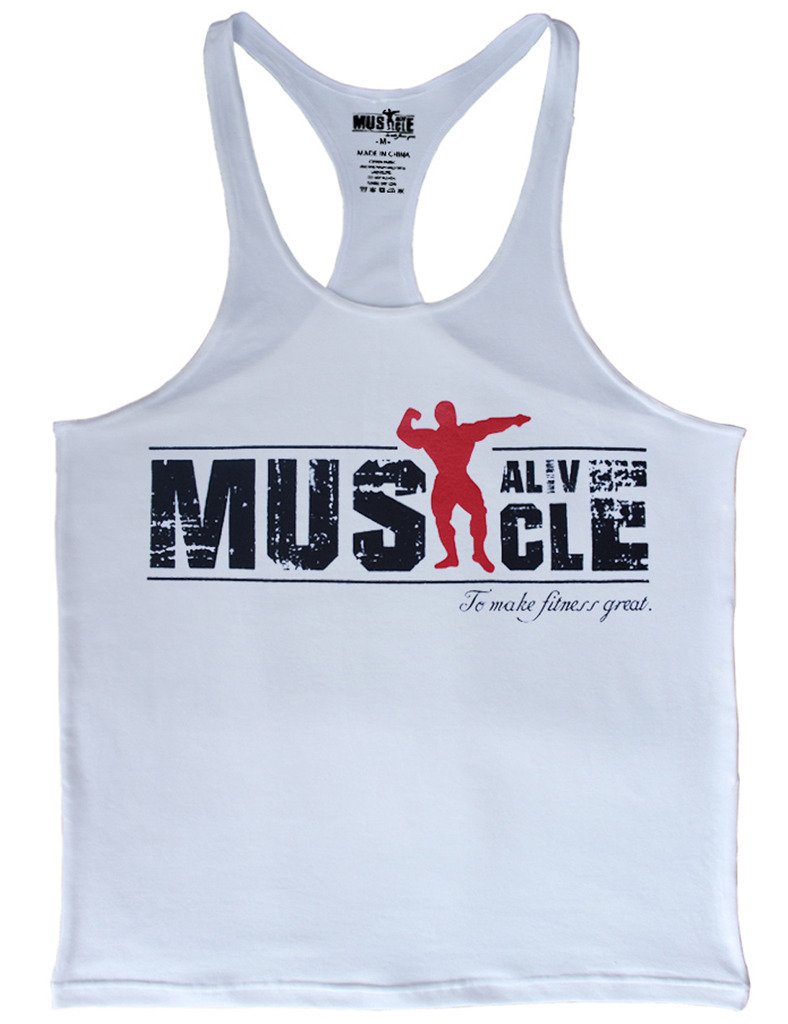Men's Gym Bodybuilding Tank Top Stringer Vest - Cotton Fitness Workout Sportswear for Weightlifting & Muscle Training | Perfect for Gym, CrossFit & Summer Workouts