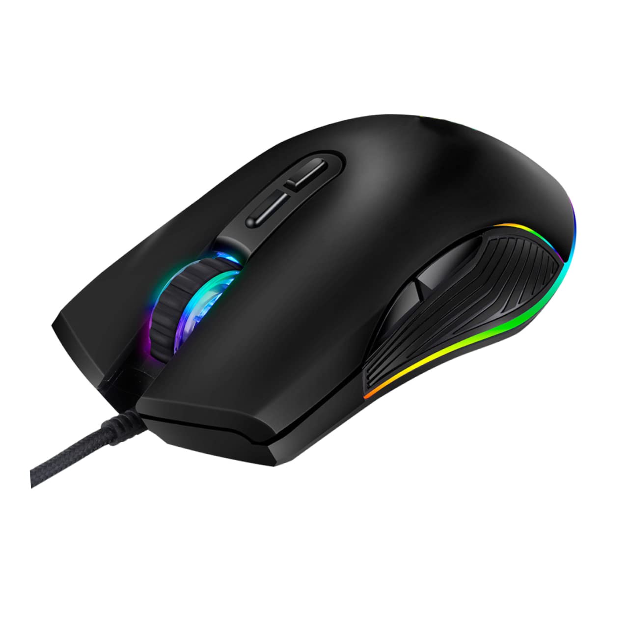 Homoyoyo 7 Wired Gaming Mouse - USB & Type-C Mechanical Mouse for PC, Laptop, Game Console - Ergonomic Design for Home Gaming & Office Use
