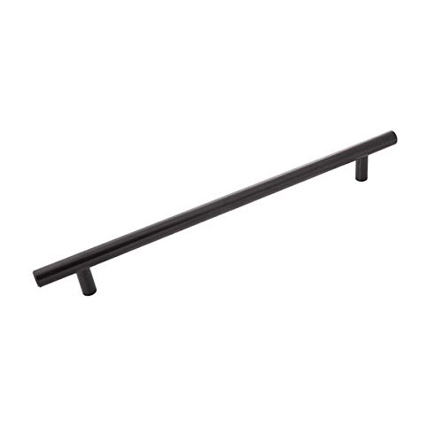 224mm Matte Black Cabinet Bar Pull - Modern Kitchen & Bathroom Drawer Handle for Cabinets, Dressers, and Furniture (10 Pack)