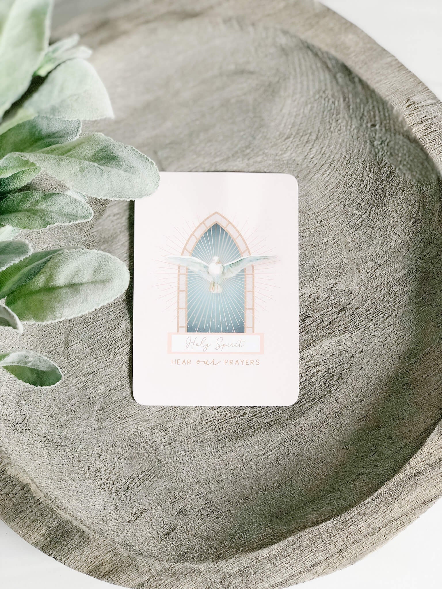 Holy Spirit Prayer Card - Inspirational Religious Gift for Faith & Devotion - Perfect for Worship, Bible Study & Spiritual Encouragement