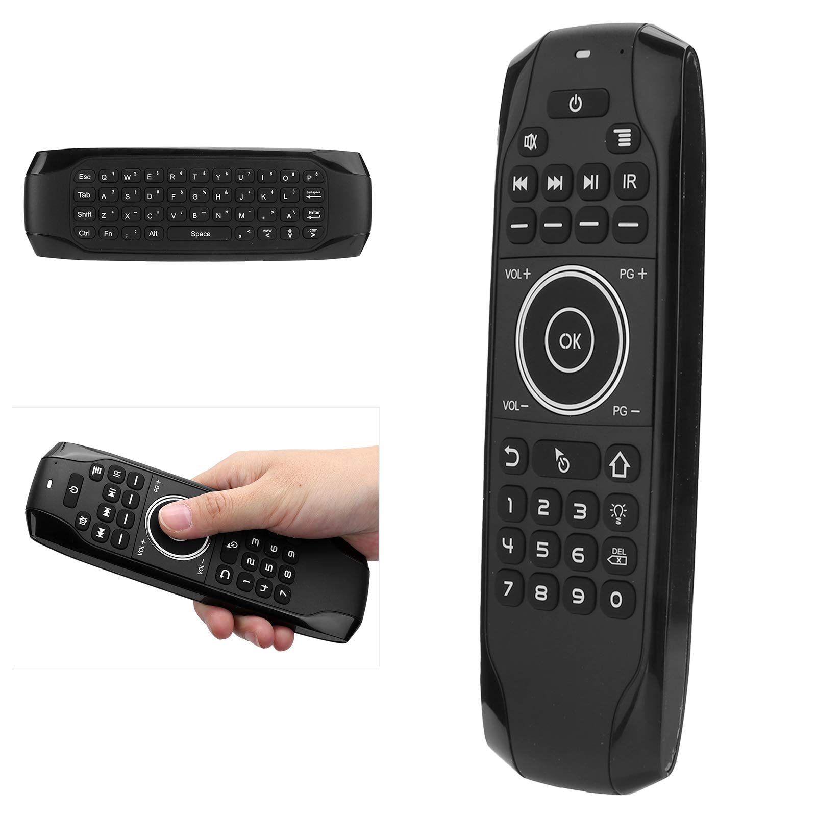Bluetooth 5.0 Air Remote Mouse with Backlight & 6-Axis Gyroscope - Wireless Controller for Android TV Box, Smartphones, Laptops & Smart TVs | Perfect for Home Entertainment & Office Work