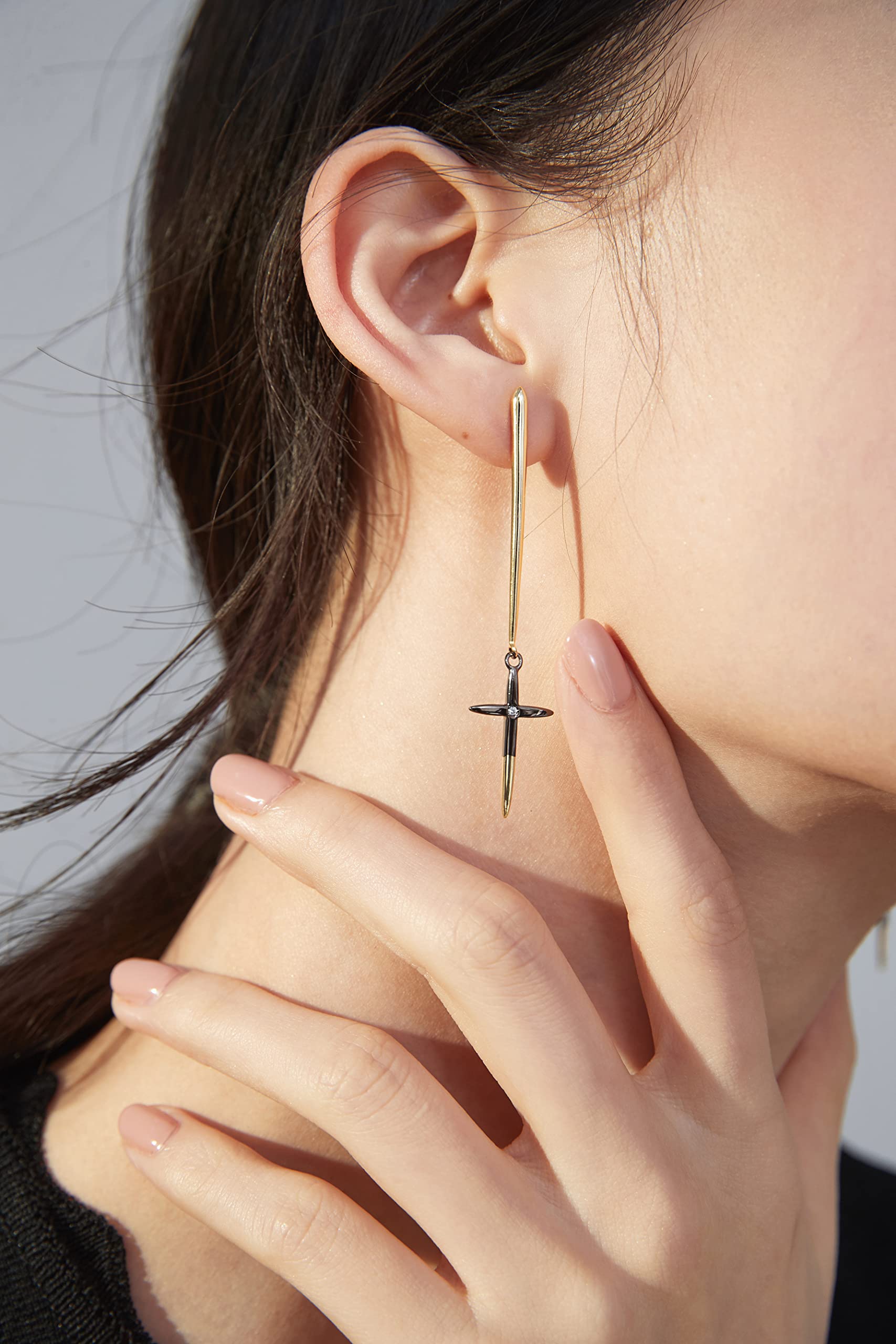 925 Sterling Silver Gold Plated Lightning & Raindrop Dangle Earrings - Elegant Women's Jewelry Gift for Birthday, Anniversary & Special Occasions | Perfect for Parties, Weddings & Everyday Wear