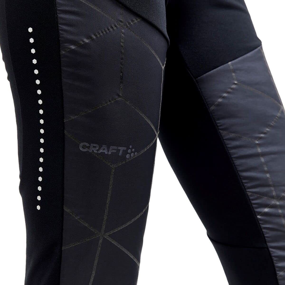Craft Sportswear Women's ADV Subz Lumen Padded Running Tights 2 - Reflective, Windproof Workout Leggings for High-Intensity Training & Outdoor Jogging
