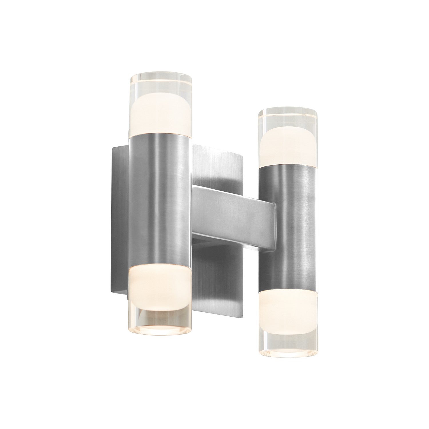 Oxygen Alarum 3 595 24 Inch Wall Sconce Light Fixture in Satin Nickel Finish - Perfect for Bedroom, Hallway, and Living Room Lighting