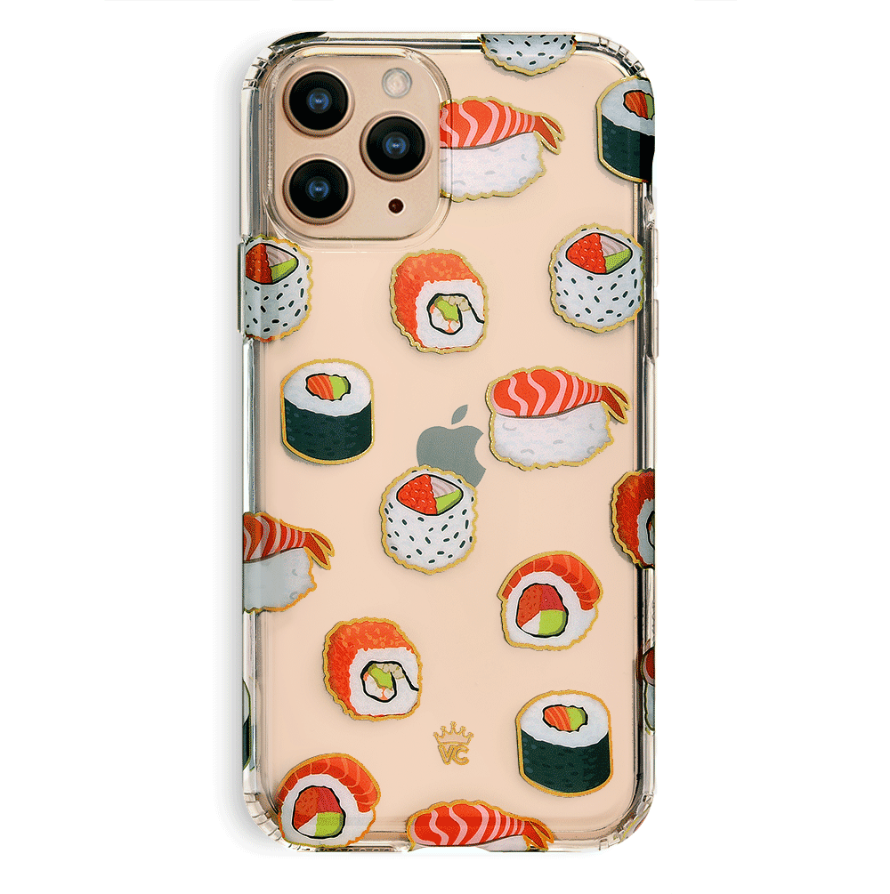 Clear iPhone Case for Sushi Lovers - Slim Protective Phone Cover for iPhone 12/13/14 Pro Max - Perfect for Foodies, Japanese Cuisine Enthusiasts & Sushi Restaurant Visits