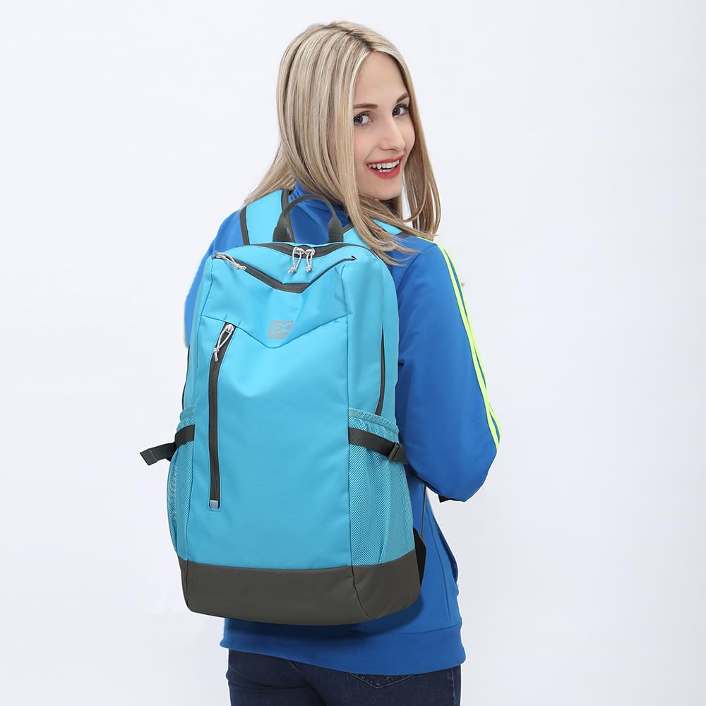 INOXTO 20L Lightweight Hiking Backpack - Waterproof Daypack for Men & Women - Perfect for Running, Camping, Cycling, Hiking, Travel & Outdoor Adventures (Blue) - Ideal for Day Trips, Commuting & Sports Activities