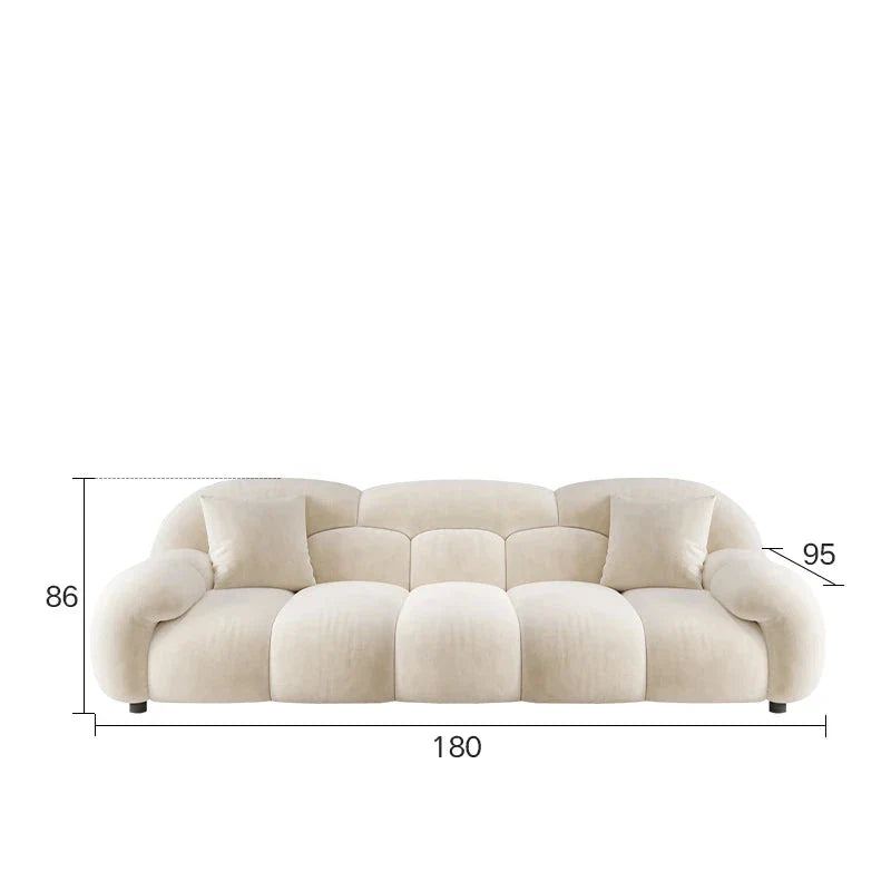 Minimalist Lazy Luxury Living Room Sofa Set - Modern Comfortable Sectional Couch for Small Spaces | Perfect for Apartments, Condos and Cozy Home Decor