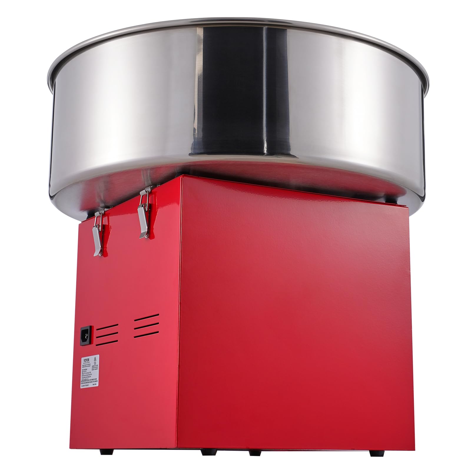 VEVOR 1000W Commercial Electric Cotton Candy Machine with Stainless Steel Bowl, Sugar Scoop & Drawer - Perfect for Kids Birthday Parties, Family Gatherings, Carnival Events & Home Use (Red)