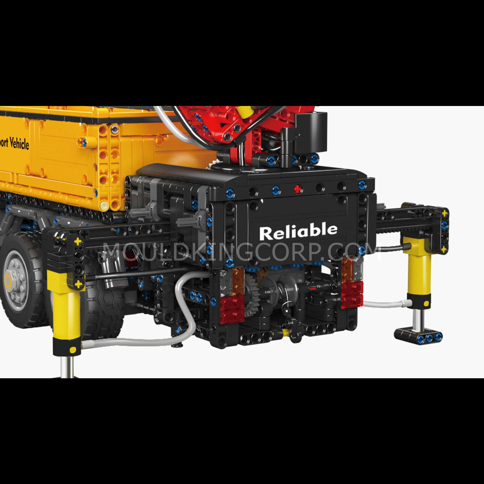 Mould King 17050 Remote Control Crane Truck Building Blocks Set - 4,012 Pieces STEM Toy for Kids & Adults | Construction Vehicle Model for Play, Display & Gift