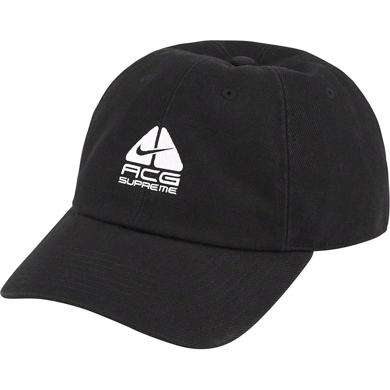 Supreme x Nike ACG Black Denim 6-Panel Hat - Stylish Streetwear Cap for Urban Fashion & Outdoor Adventures