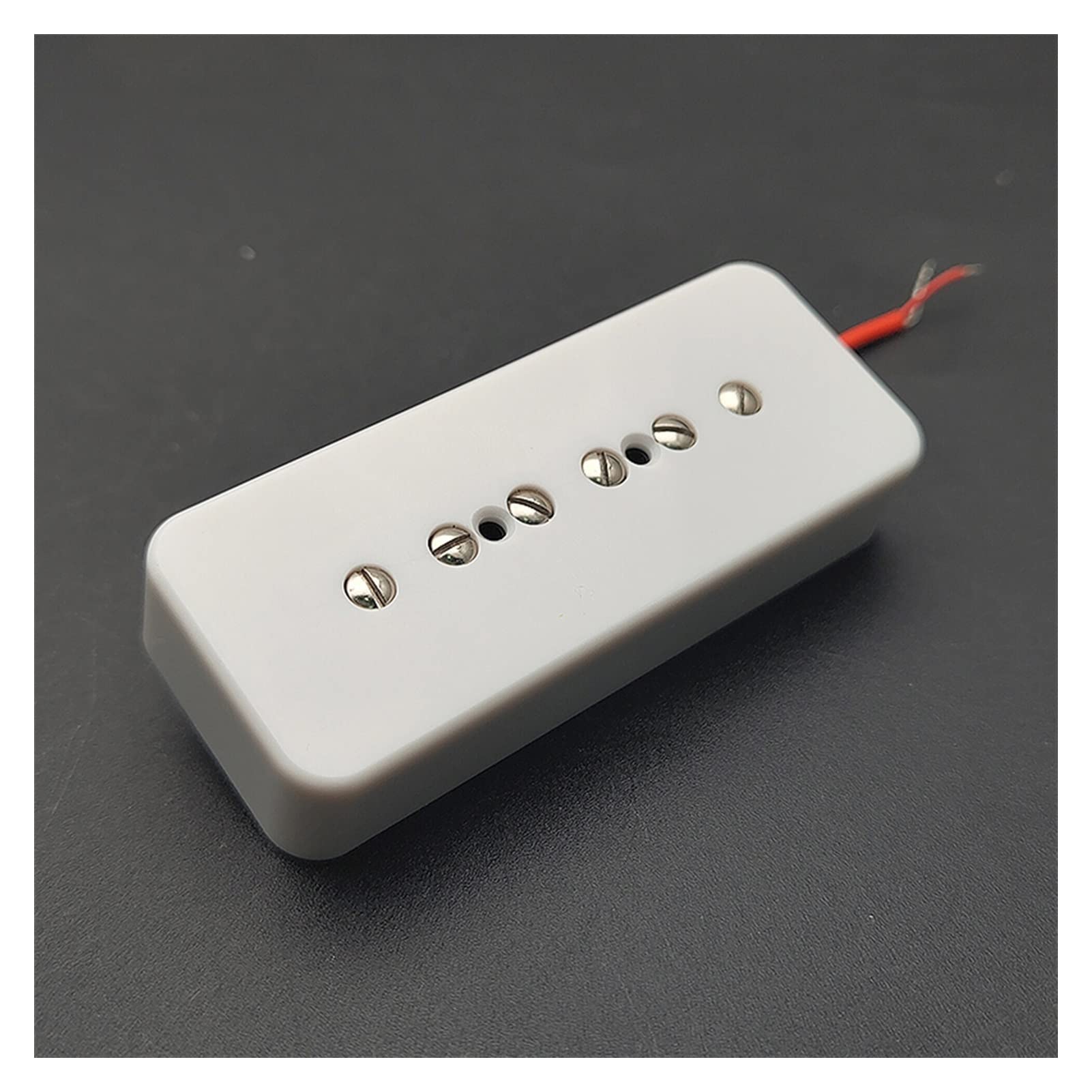 P90 Guitar Pickup Set - Neck & Bridge Humbucker Pickups for Electric Guitar Replacement (Black/White) - Perfect for Rock, Blues & Jazz Performances