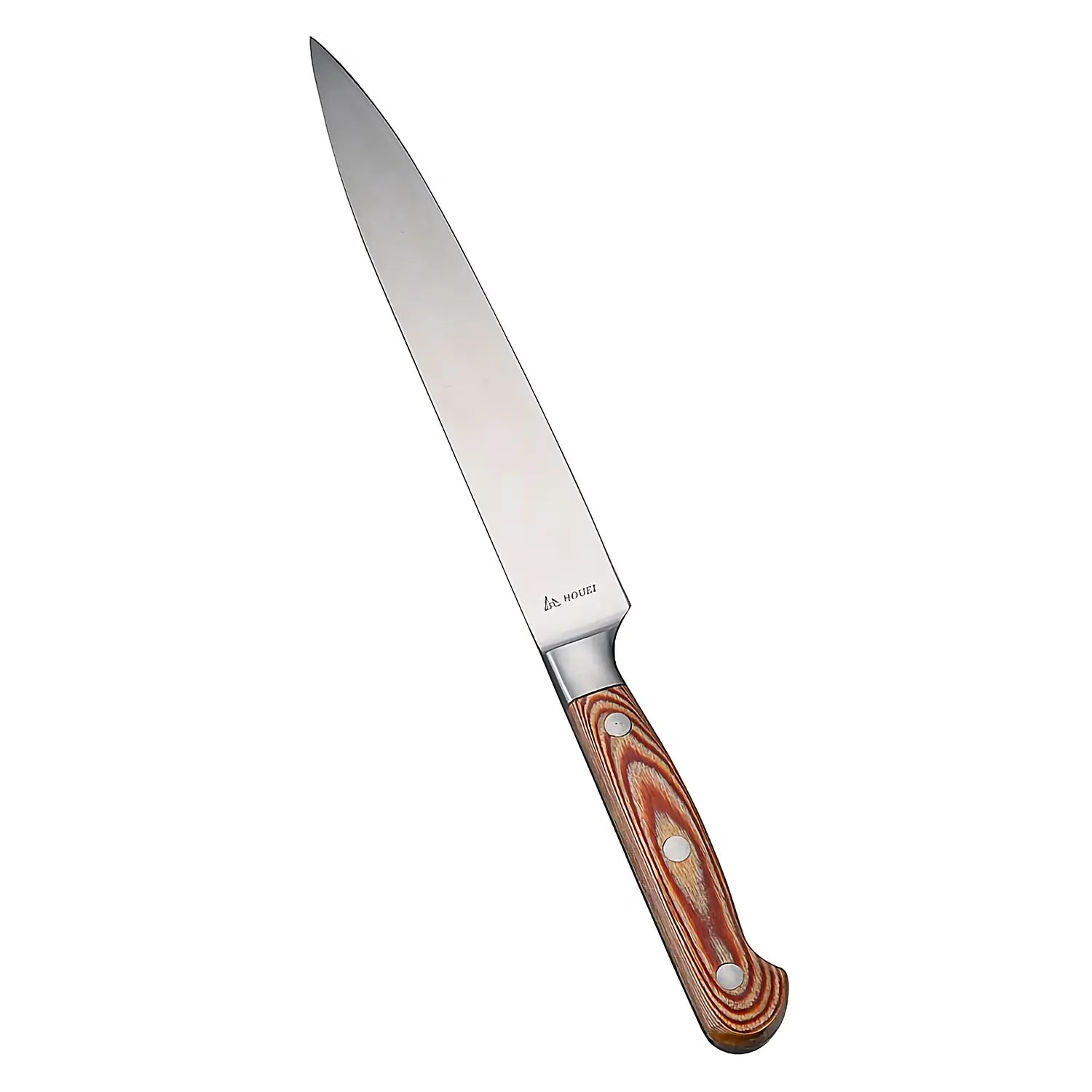 Houei Professional Stainless Steel Carving Knife - Ultra Sharp Kitchen Knife for Meat, Vegetables & Fruits - Perfect for Chefs, Home Cooking & BBQ