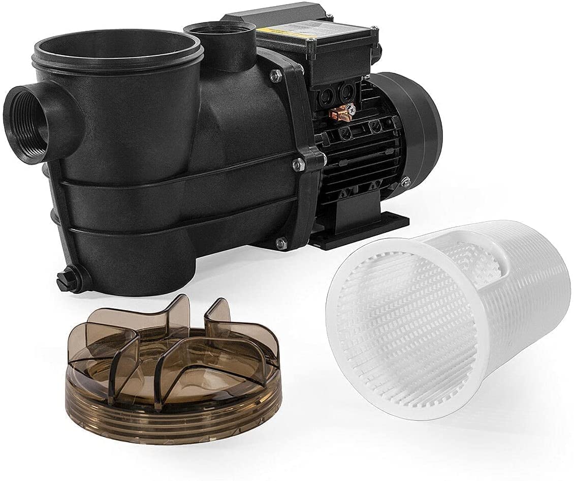 3/4 HP High Flow Above Ground Swimming Pool Pump with Strainer Filter Basket - Durable & Efficient for Inground & Above Ground Pools | Perfect for Backyard, Residential & Commercial Pool Maintenance