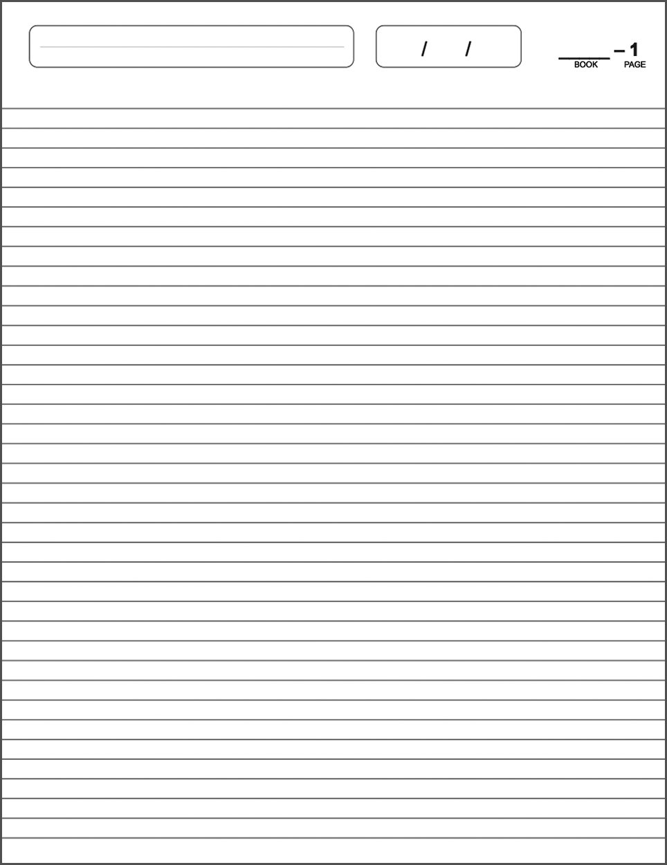 Electrical Log Book - 120 Pages, 8.5x11