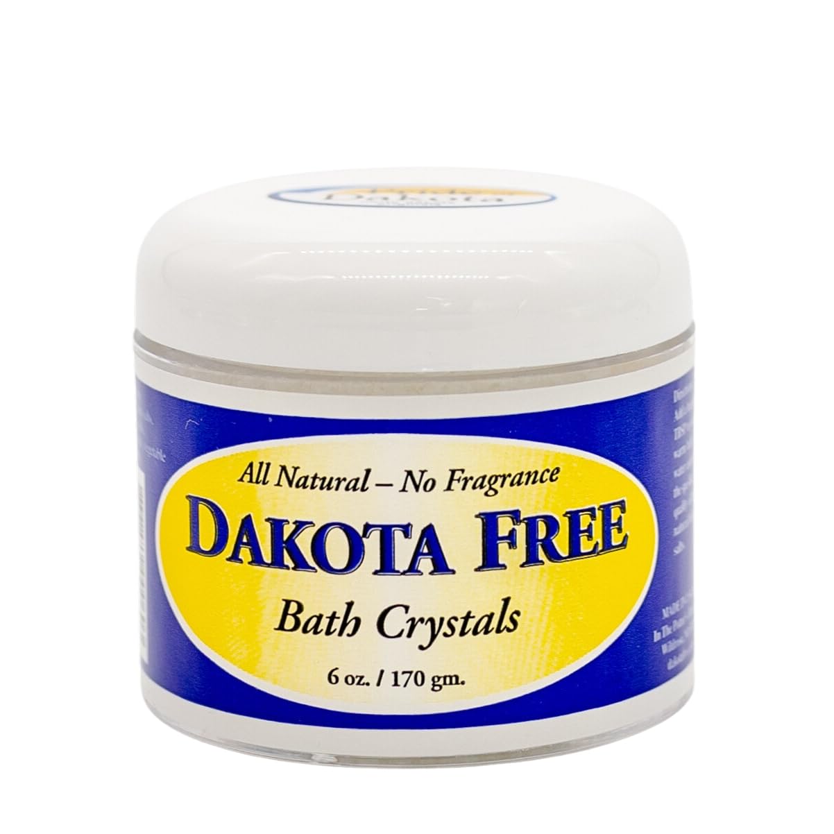 Fragrance Free Bath Crystals 6 oz | Pure & Gentle Soaking Salts for Sensitive Skin | Relaxing Spa & Self-Care at Home