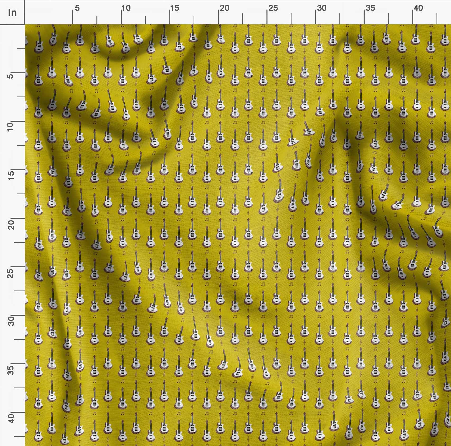 Soimoi Moss Georgette Brown Fabric by The Yard - 42 Inch Wide Printed Fabric for Dresses, Curtains & Musical Instrument Cases - Soft Flowy Material for Apparel & Home Decor
