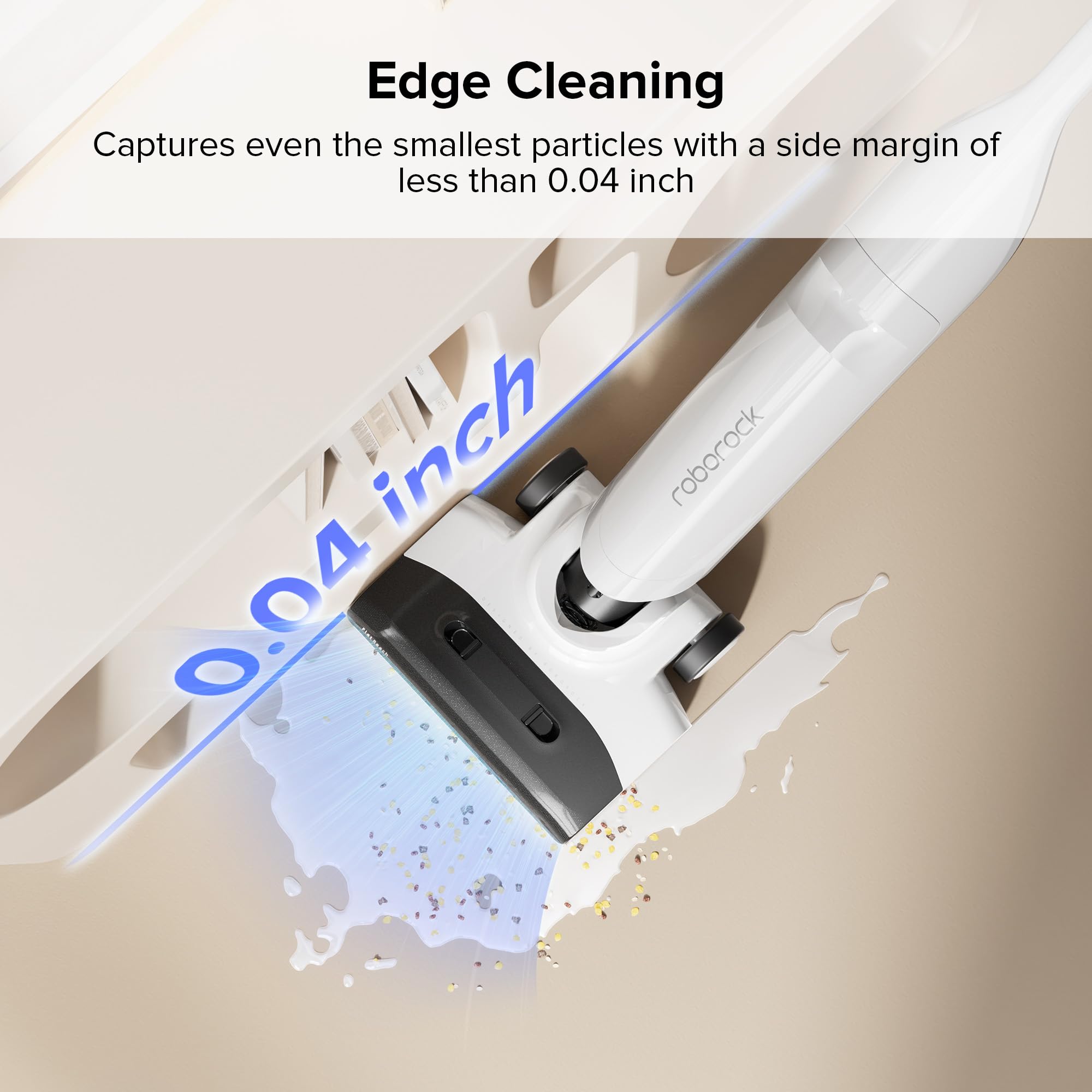 Roborock Flexi Lite Cordless Wet Dry Vacuum Cleaner - 17000Pa Powerful Suction, Lightweight Vacuum Mop with 180° FlatReach Design, Self-Cleaning & Hot Air Drying for Hardwood Floors - Perfect for Pet Hair, Spills & Daily Home Cleaning