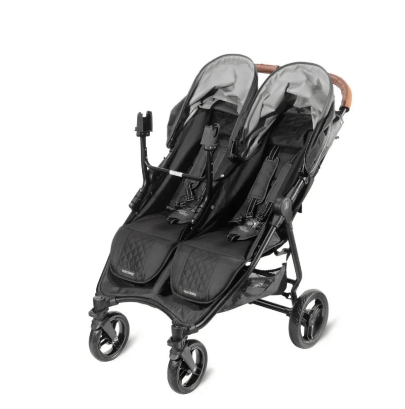 Valco Baby Car Seat Adapter - Universal Fit for Maxi Cosi, Nuna & Slim Twin Strollers | Safe & Easy Installation for Travel System Compatibility | Perfect for City Walks, Shopping Trips & Family Outings
