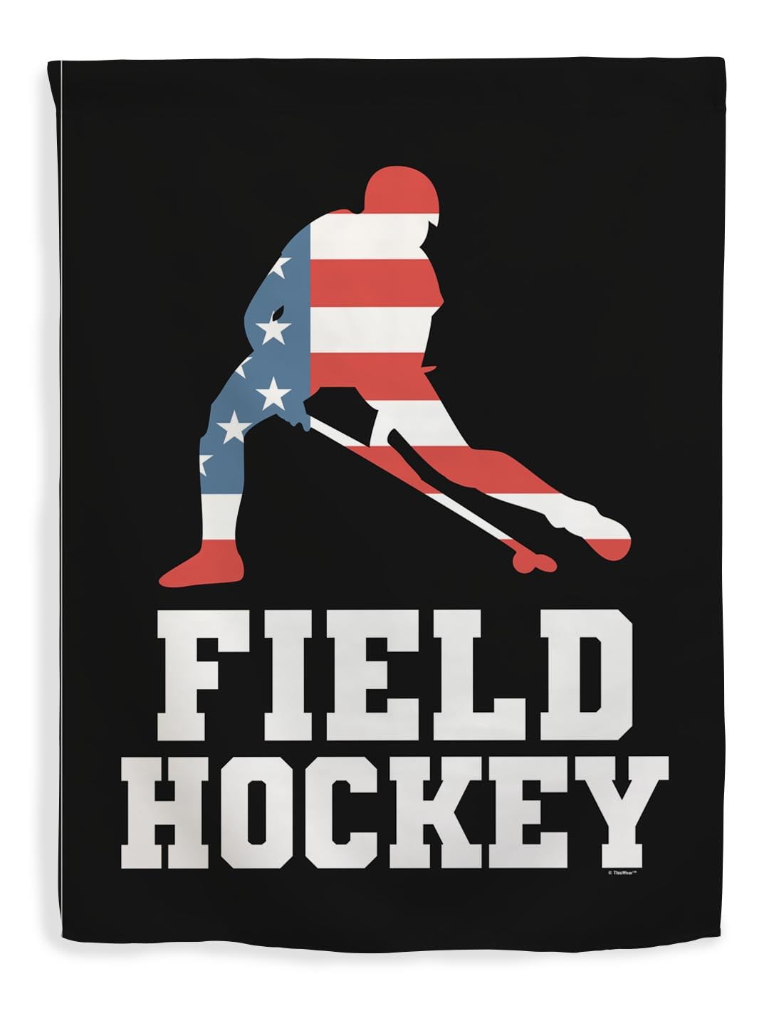 USA Field Hockey Vertical House Flag - American Pride Summer Games Gift for Sports Fans - Perfect for Backyard, Garden, and Game Day Decor