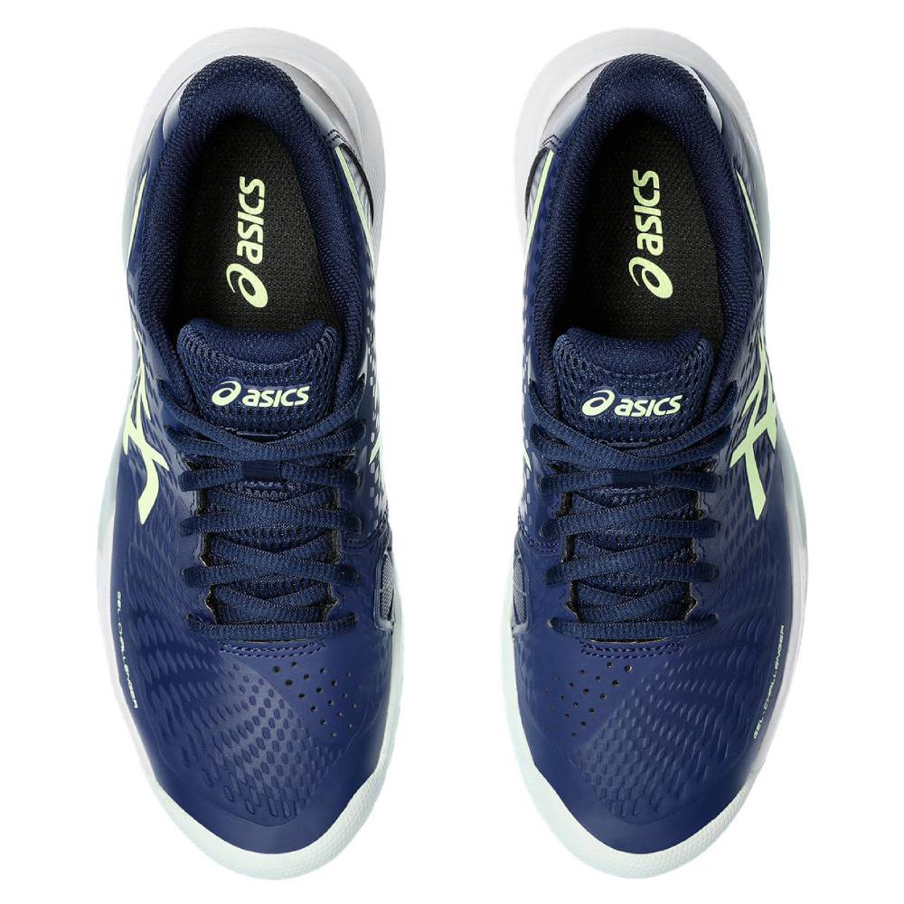 ASICS Gel Challenger 14 Women's Tennis Shoes - Lightweight Court Shoes with GEL Cushioning for Women (Blue Expanse/Illuminate Yellow) | Perfect for Competitive Matches & Casual Court Play