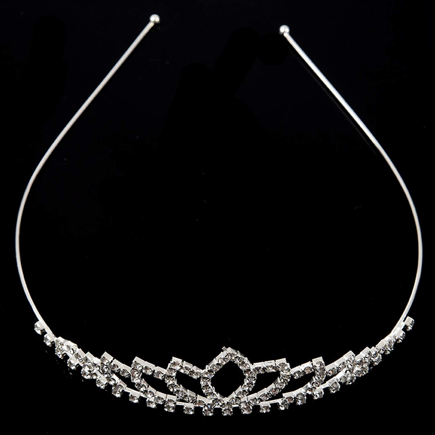 Sparkling Rhinestone Headband for Women - Elegant Wedding Crown Tiara Hair Accessory for Brides, Prom, Pageants & Special Occasions