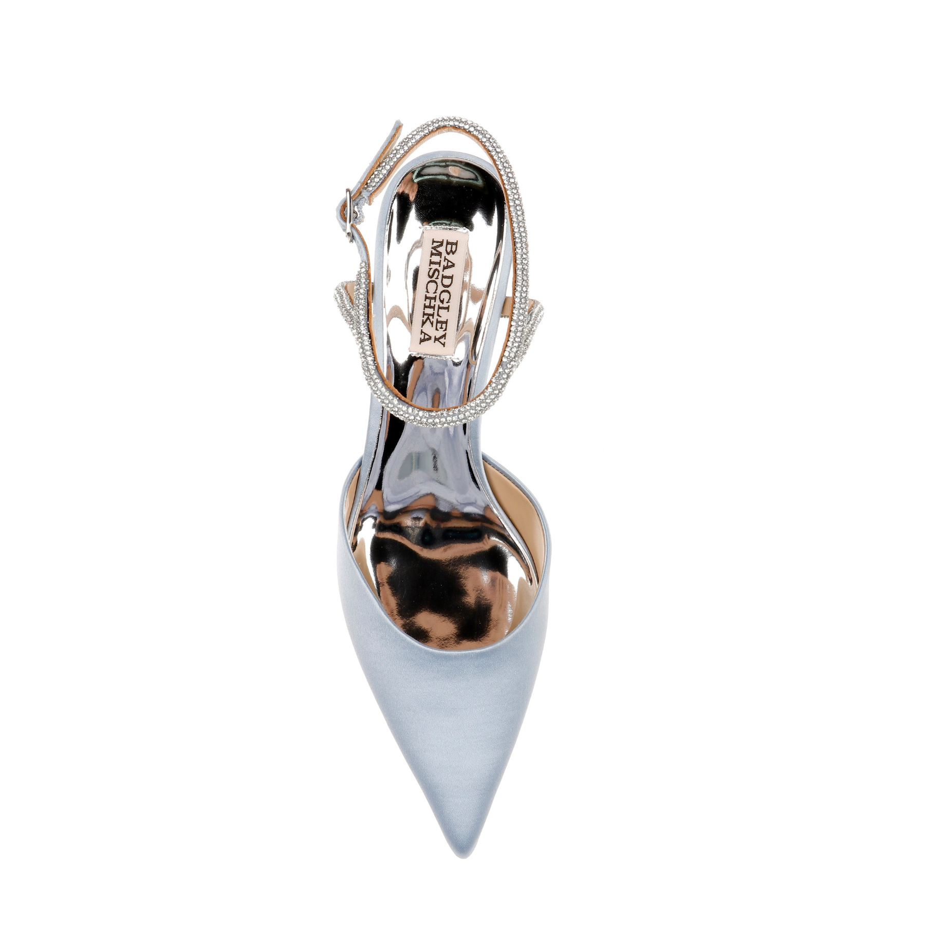 Elegant Azure Blue Crystal Ankle Strap Kitten Heel Pumps for Women - Perfect for Autumn Weddings, Parties & Office Wear