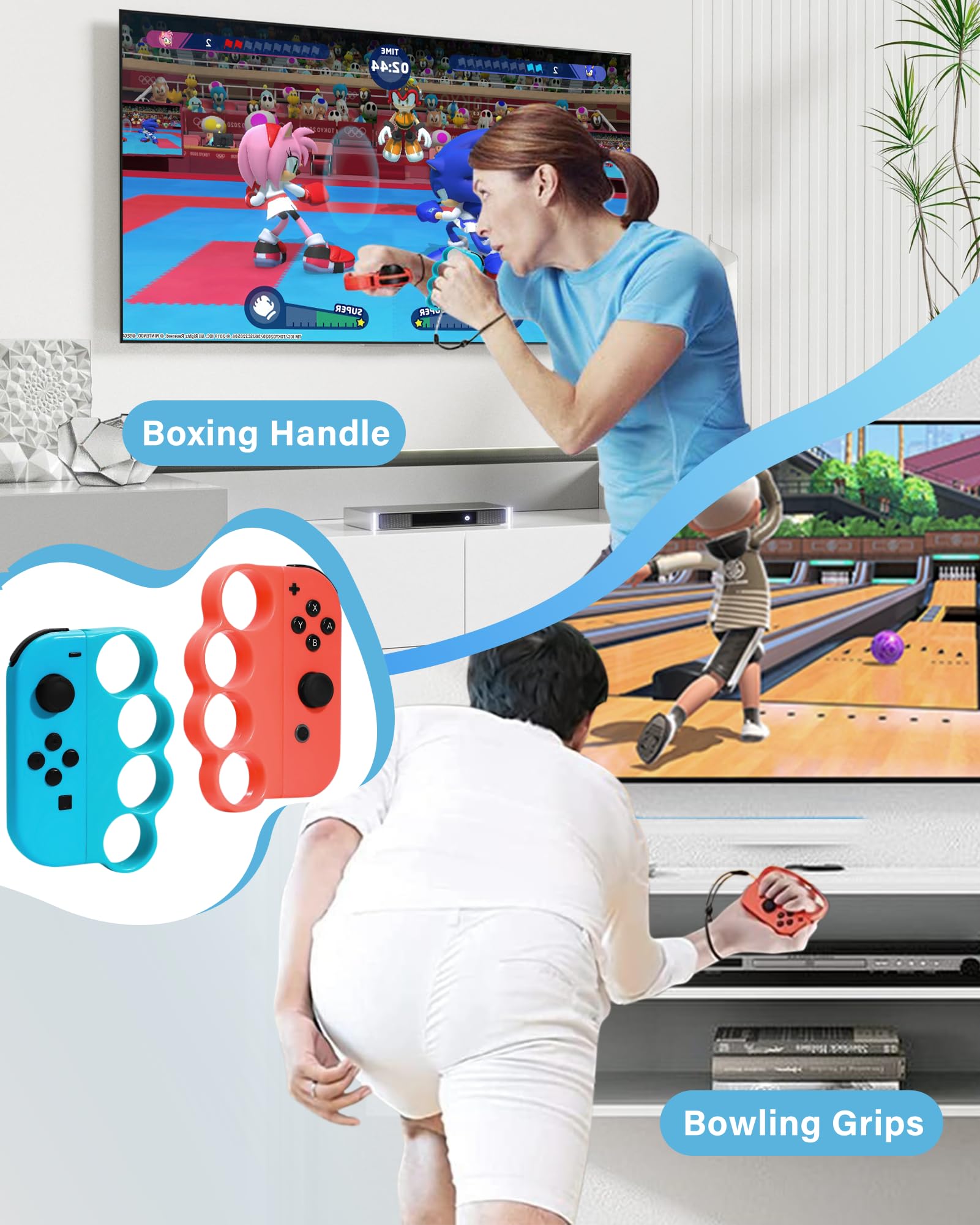 16-in-1 Nintendo Switch Sports Accessories Bundle Kit - Multiplayer Family Party Game Set for Switch/OLED - Perfect for Kids & Adults Indoor/Outdoor Sports Games