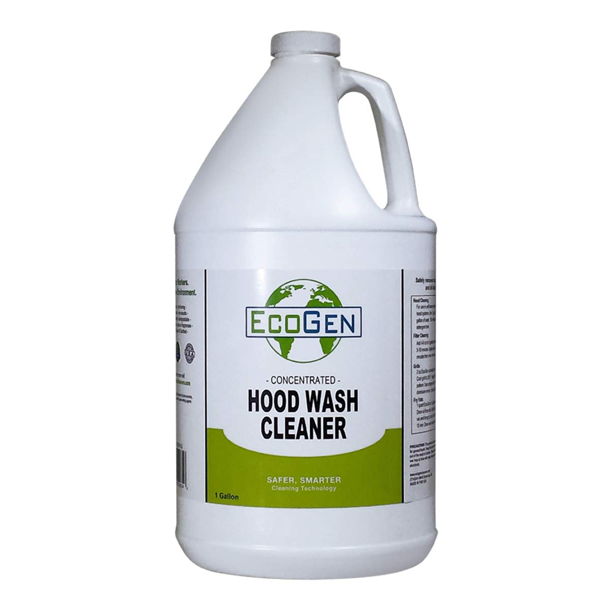 EcoGen ECOHDW-GCS Commercial Grade Hood Cleaner Concentrate - 1 Gallon (4 Pack) | Heavy Duty Degreaser for Restaurant Kitchen Exhaust Systems & Commercial Vent Hoods