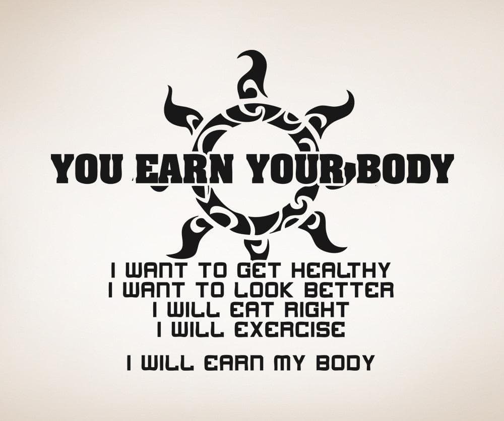 Vinyl Wall Decal Sticker - Motivational Gym Quote #5456 for Home & Fitness Room Decor - Perfect for Workout Spaces, Yoga Studios & Home Gyms