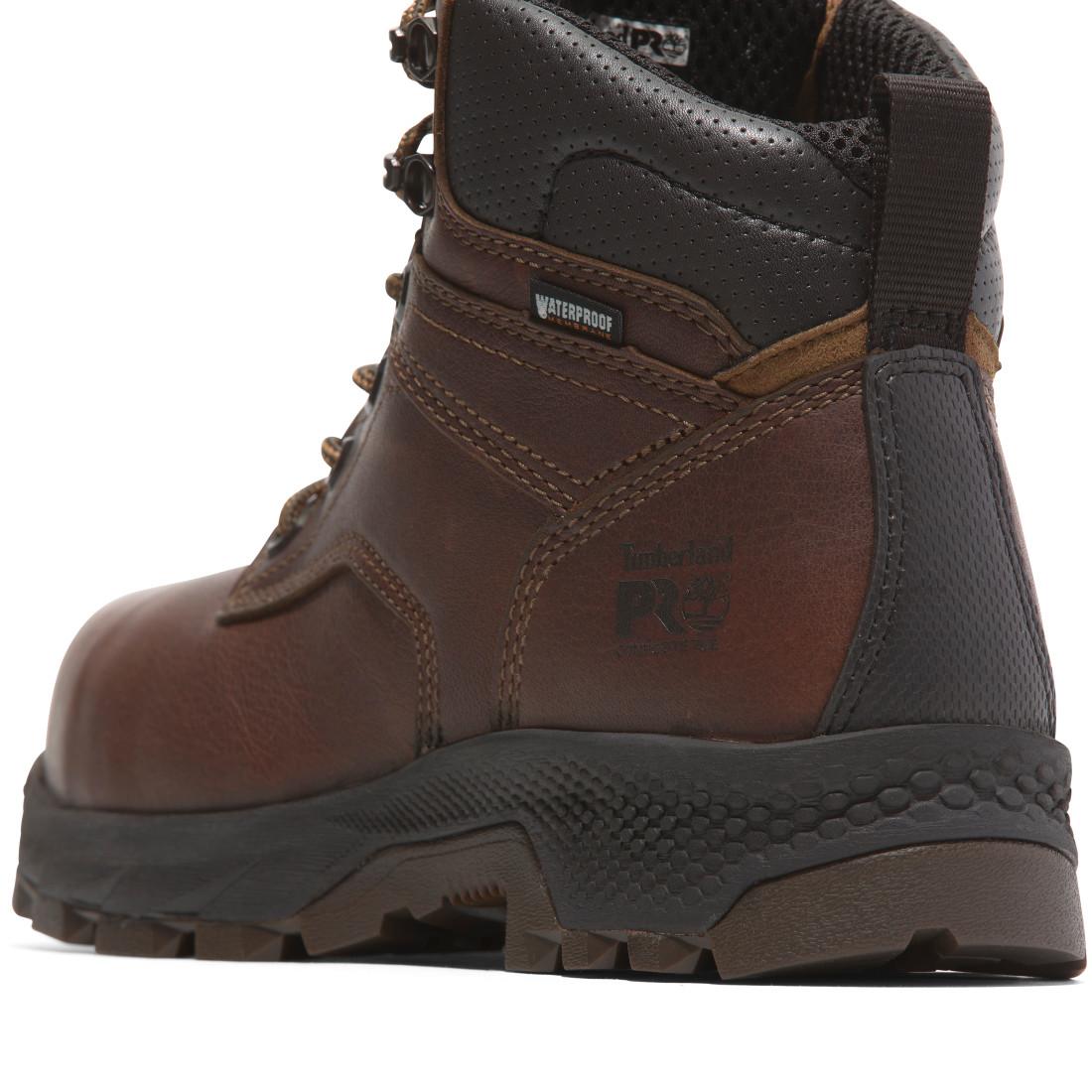 Titan EV Women's Waterproof Composite Toe Insulated Work Boots – Coffee Brown | Winter Safety Boots for Construction, Warehouse & Outdoor Work