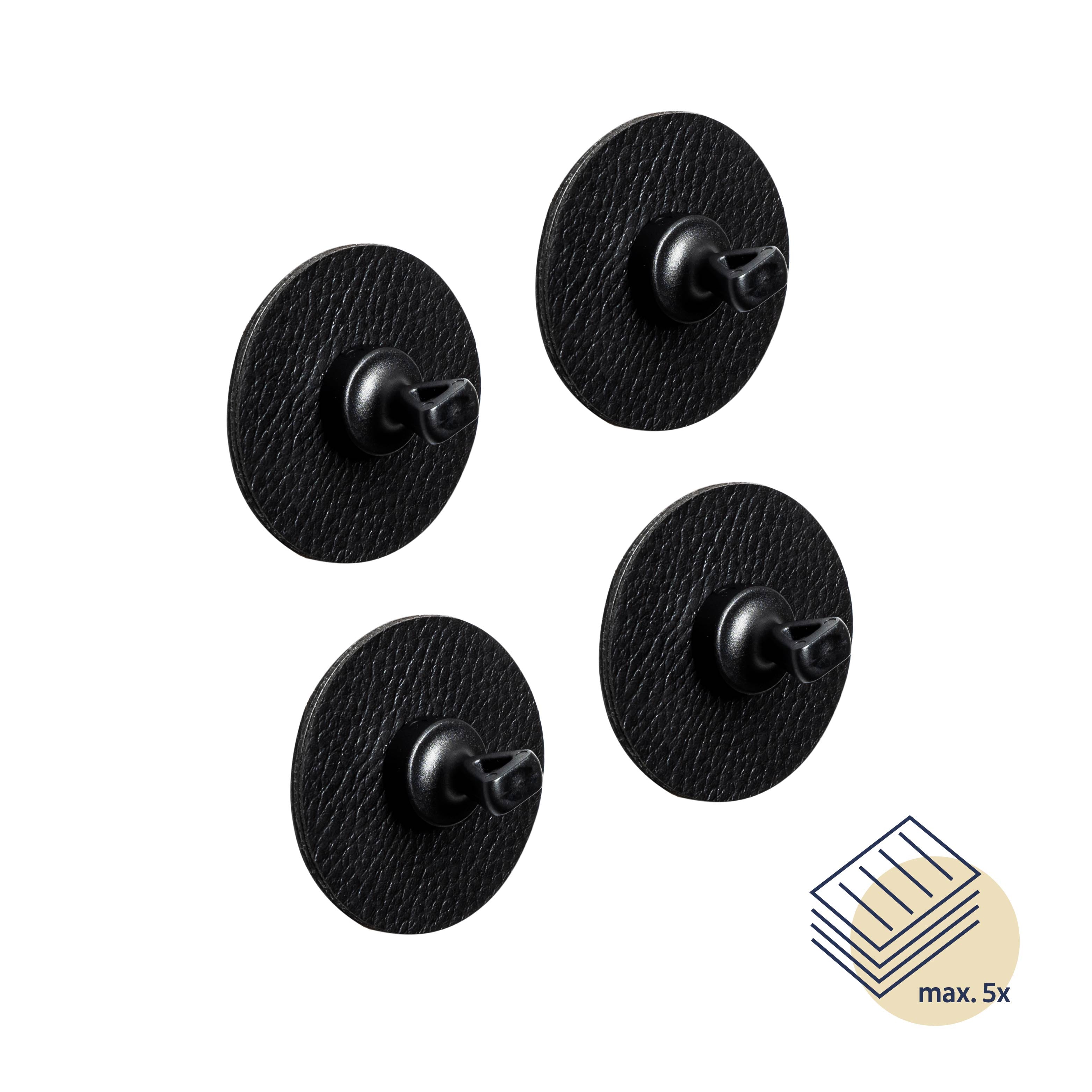 Strong Magnetic Pins with Flexible Pads - Black - Perfect for Whiteboards, Fridge Notes, and Office Organization