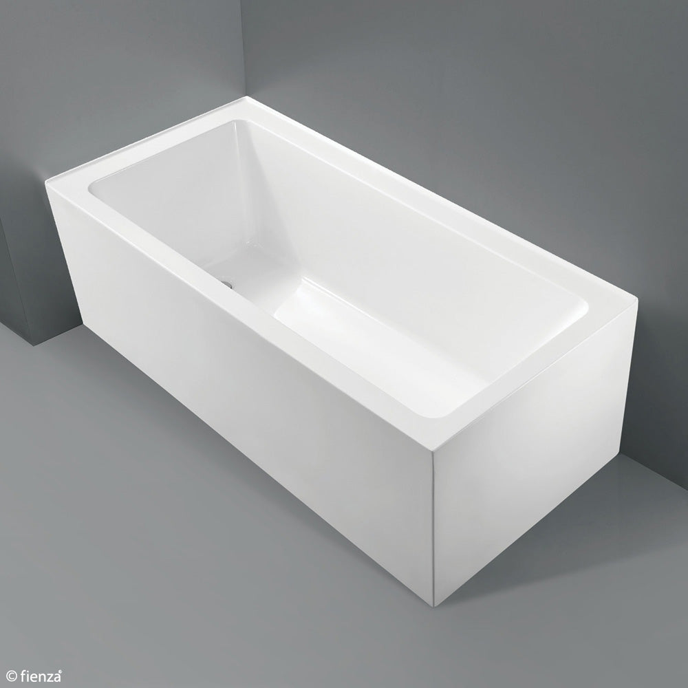 Fienza Sentor 1500mm Acrylic Corner Bathtub - Gloss White Finish for Modern Bathrooms | Perfect for Small Spaces & Luxurious Spa Experience