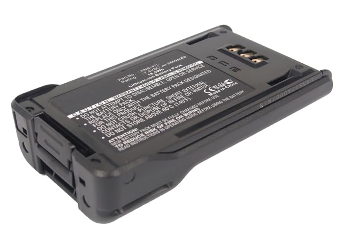 Synergy Digital 2-Way Radio Battery - High Capacity 2500mAh Li-ion 7.4V Replacement for Kenwood KNB-50NC & KNB-47L - Perfect for Business, Security, and Outdoor Communication
