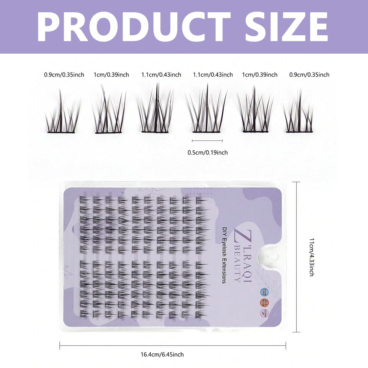 MAYCREATE® 120pcs DIY Eyelash Extension Clusters - Wispy False Lashes 9-11MM Mixed Length, Natural Long Flare Lashes for Women | Perfect for Daily Wear, Special Occasions & Professional Makeup Looks