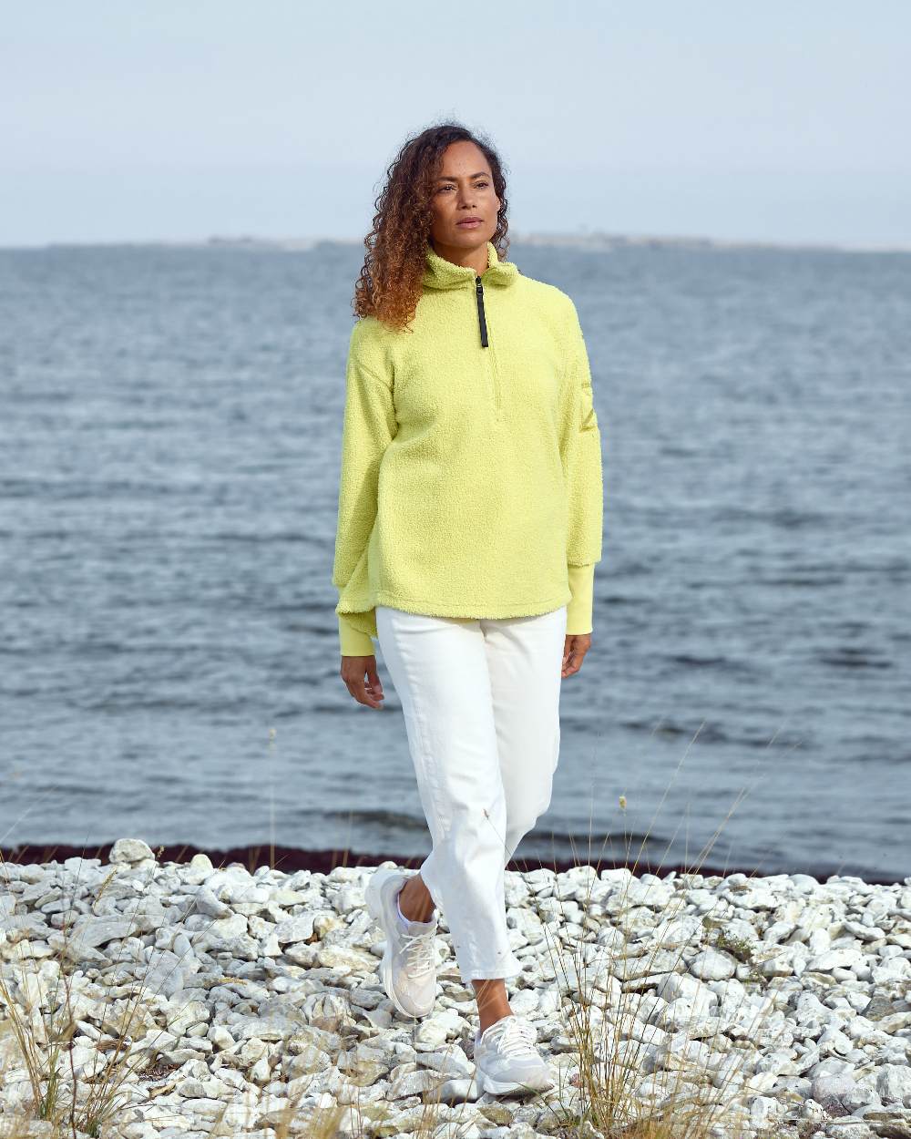Didriksons Women's Monia Half Zip Sweater - Fleece Pullover for Outdoor Activities & Casual Wear
