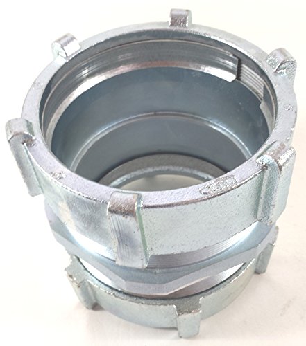 AMERICAN EC769US 4-Inch Galvanized Steel IMC Rigid Compression Conduit Coupling - Heavy Duty Electrical Conduit Fitting for Commercial & Industrial Wiring
