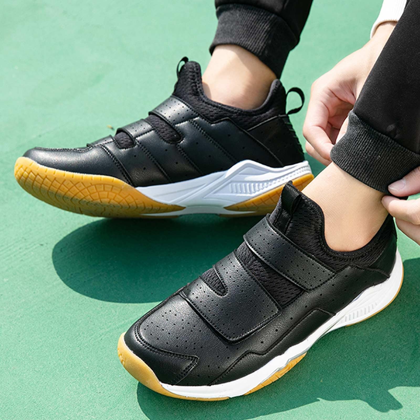 Professional Fencing Shoes for Boys & Girls - Youth Foil Sports Training Shoes for Competitions (Black, Size 40) | Lightweight & Durable for Fencing Practice & Tournaments