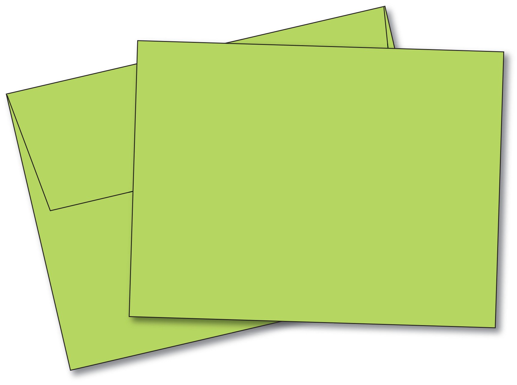 Premium Uncoated Blank Note Cards with Envelopes - 4.5